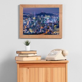 BRTITA Seoul South Korea Skyline Glossy Night View Diamond Painting Kits for Adults Full Round Drill Diamond Art Picture for Wall Home Decor 12x16in / 30x40cm