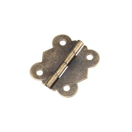 sourcing map Antique Bronze Butt Hinges Mini Hinge Replacement with Screws 1.18 Inch Pack of 15