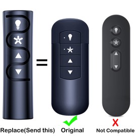 ZWP 99198 Replacement Remote Control for Casablanca Hunter Handheld Ceiling Fan 99198 K6266 4-Speed