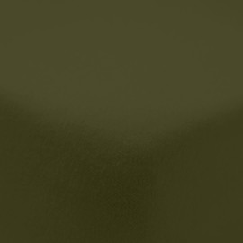 Catherine Lansfield Brushed Cotton Single Fitted Sheet Green