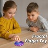 Fractal Fidget Flower 3D Printed Toy for Stress Relief Vibrant