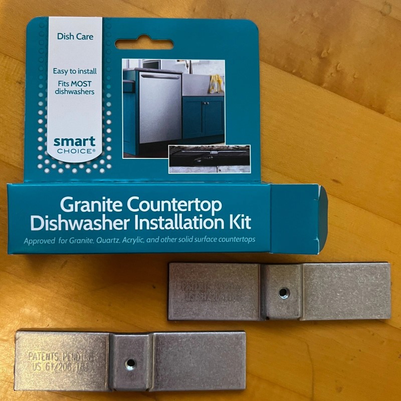 SMART CHOICE Solid Surface Granite Countertop Dishwasher Installation Mounting Kit