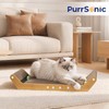 PurrSonic Large Cat Scratching Cardboard Pad, 24" Indoor Horizontal Corrugated