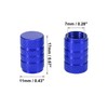 X AUTOHAUX 4pcs Round Car Tire Valve Stem Caps Dust