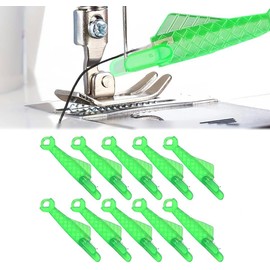10 Pcs Needle Threaders for Sewing Machine – Automatic Fish Mouth Needle Threader Tool – Easy Threading Sewing Accessories for Craft and DIY