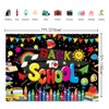 Back to School Backdrop Banner First Day of School Backdrop