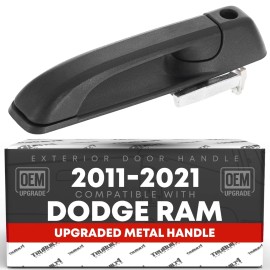 T1A Exterior Door Handle, Driver Side for Dodge Ram 1500, 2500, 3500, 4500, 5500 ...