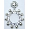 Generico 90.124.30 C1 Finger Rosary Dozen Prayer Celtic Cross Silver