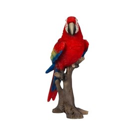 Uvia Mini Macaw Red 3.4 x 2.0 x 4.9 inches Doll Figurine Figurine Animal Garden Decoration Bird H14232-B