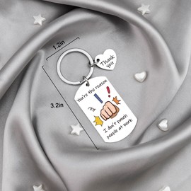 Coworker Gifts for Women Employee Appreciation Gifts Funny Coworker Keychain Boss Lady Gift for Women Friends Work Bestie Birthday Retirement Farewell Appreciation Gift for Coworkers Thank You Keyring