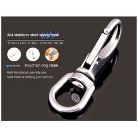 2PCS Boat 316 Stainless Steel 69/88/100/121MM Diving Pet Leash Connection ，Bolt Snap Hook Quick Release Swivel Carabiner Rigging Hardware (Length:88mm)