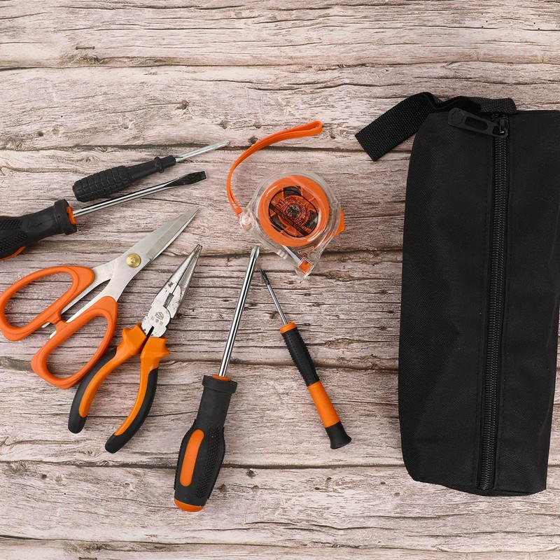 Pack of 2 Small Portable Tool Bag Waterproof Zip Storage