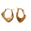 Gempires Fancy Gold Hoop Earrings, Trendy Chunky Earrings, Everyday Wear,