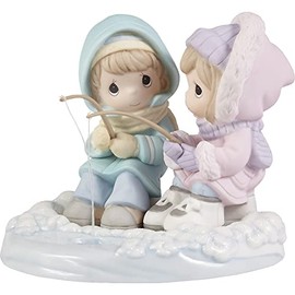 Precious Moments 221034 You’re Quite A Catch Bisque Porcelain/Resin Figurine