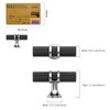 Coinkoly 10 Pack Matte Black and Silver Knurled Cabinet Knobs
