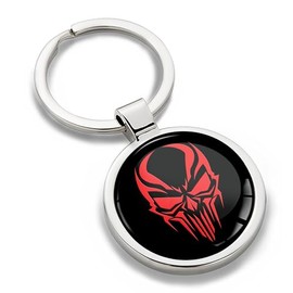 Biomar Labs Keychain Metal Keychain Car Key Chain with Gift Box Stainless Steel for Men Women Jewelry Accessories for Handbag Skull Black Red KK 165, multicoloured, Unit size