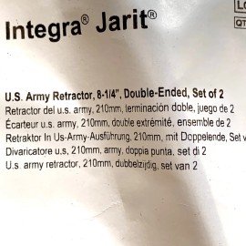 Jarit Integra Jarit REF 200-105, U.S. Army Retractor Set of 2, 8-1/4" Double Ended