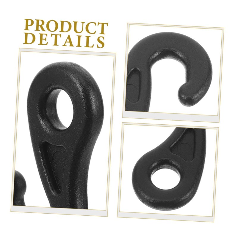 VICASKY 20Pcs Multi Function Tent Fixing Hooks Durable Outdoor Cord