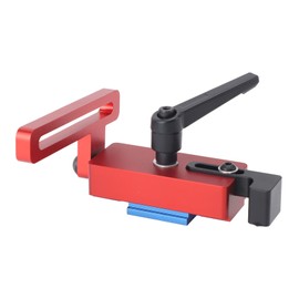45 Type Miter Track Stop Aluminum with 90° Rotatable Handle Accurate T Track Woodworking Limiter for Tools