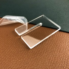 Esamero Leathercraft Punching Tools,Leather Stitching Aid Plate,Diamond Lacing Chisel Pricking Iron Aid Mate,Perforation and Protecting Leather Surface（2 Pcs）