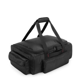 samdew Underseat Storage Bag Fit for SuperCrew Cab, Truck Under Seat Organizer with 1 Detachable Inner Divider & Anti-Slip Bottom for Full Size Trucks, Black