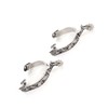 Stainless Steel West Cowboy Exquisite Pattern Horse Boot Spurs Decoration