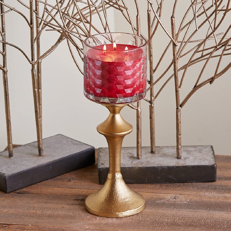 Root Candles Holiday Scented Candles Honeycomb Glass Premium 3-Wick Handcrafted