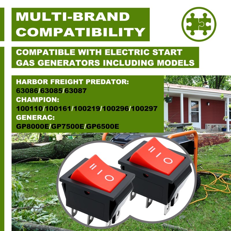 2-Pack On/Off Switch for Predator 7000/8750/9500W Gen 63086/63085/63087