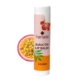 Hanalei Lilikoi Lip Balm & Moisturizer – Natural Kukui Oil & Beeswax for Hydrated, Soothed, Soft Lips – Heals Dry, Chapped, Cracked Skin – Long-Lasting Travel-Friendly Lip Care – Lilikoi Flavor