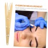 Healeved 3 Pcs Ratio Eyebrow Ruler Stainless Steel Essential Measuring