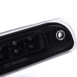 PIT66 LED 3rd Brake Light, Compatible with 99-04 Jeep Grand Cherokee Rear Roof Center LED Third 3rd Brake Light Assembly High Mount Stop Tail Lamp Black Housing Clear Lens