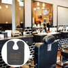 Capa de Peluquería Negra de Goma para Salón Profesional Ligera,