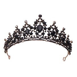 Minkissy Bridal Tiara for Women Vintage Crystal Crown Headpiece Wedding Tiara Crown Photo Prop