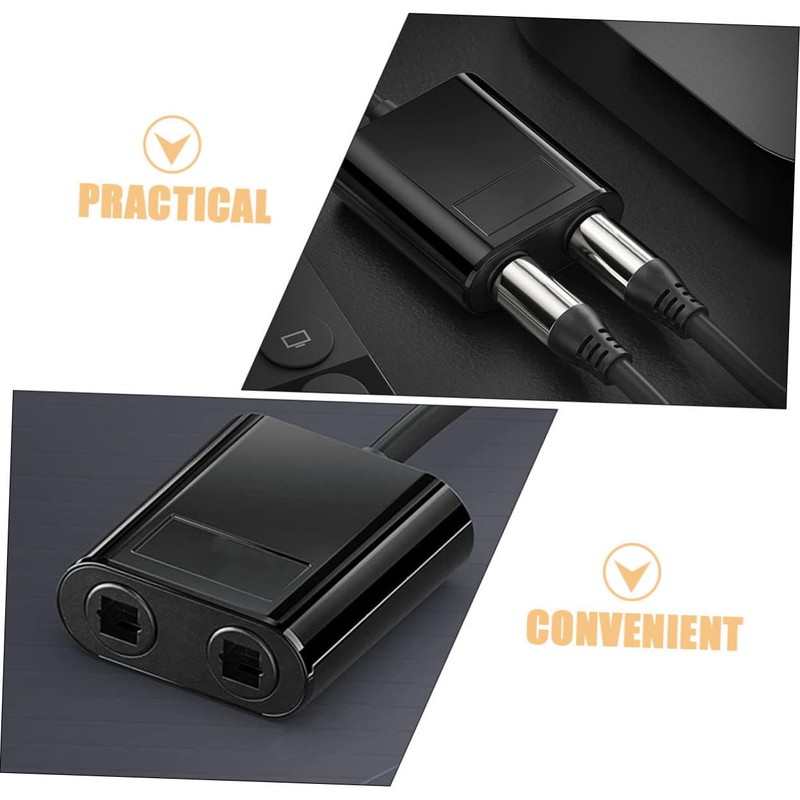 TEHAUX Optical Audio Splitter Connector Out Fiber Splitter for Home