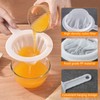 Kitchen Ultra-Fine Nylon Mesh Strainer 5.51 Inch, Plastic Sieve Fine