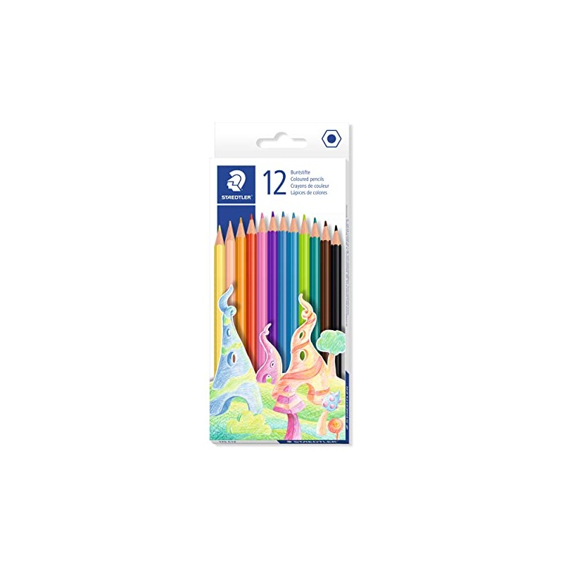 STAEDTLER 175 C12 Wood-Free Coloured Pencils - Box of 12