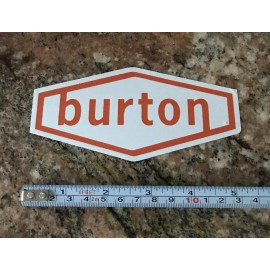Burton Ski Sticker - Skiing Snowboarding Skiis Snowboards Mountain Sports