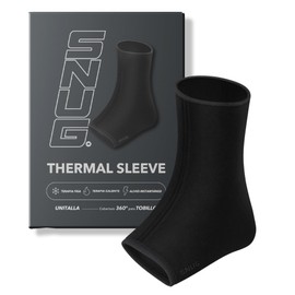 SNUG Manga de Gel Reutilizable - Terapia Fría y Caliente - Manga de Compresión 360° - Tobillo - Ideal para Esguinces, Tendinitis y Lesiones Deportivas - Compresa frío/caliente