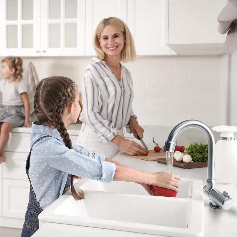 Rotation Faucet Hot and Cold Deck Kitchen Folding Caravan Bathroom