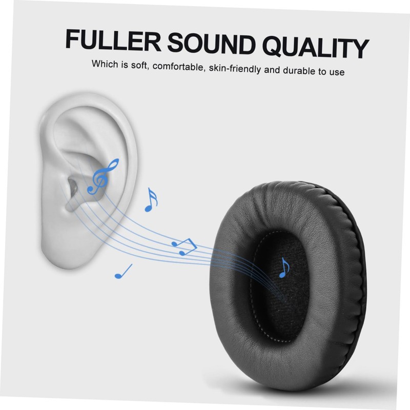 KONTONTY 7506 Headset Soft Comfortable Noise Isolating Replacement Cushions Leather