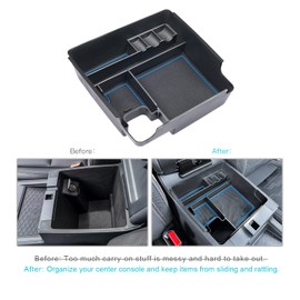 CDEFG for 2022 2023 2024 Frontier Pickup Truck Center Console Organizer Tray 2022 2023 2024 Frontier Armrest Storage Box 2022-2024 Frontier Truck Accessory