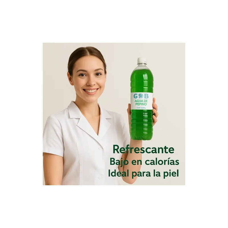 Gob tónico facial agua de pepino 1 L | refresca