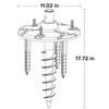 LUTEC Ground Spike for Post Light, Black
