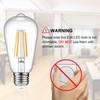 Ascher Vintage LED Edison Bulbs 6W, Equivalent 60W Incandescent, Warm