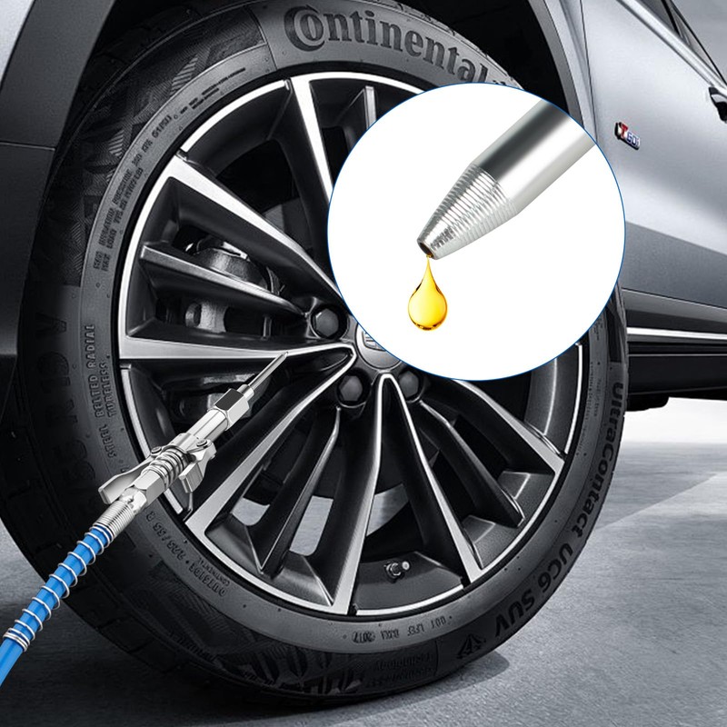 7pcs Grease Needle Nozzle, Grease Gun Needle Tip, Inject Grease