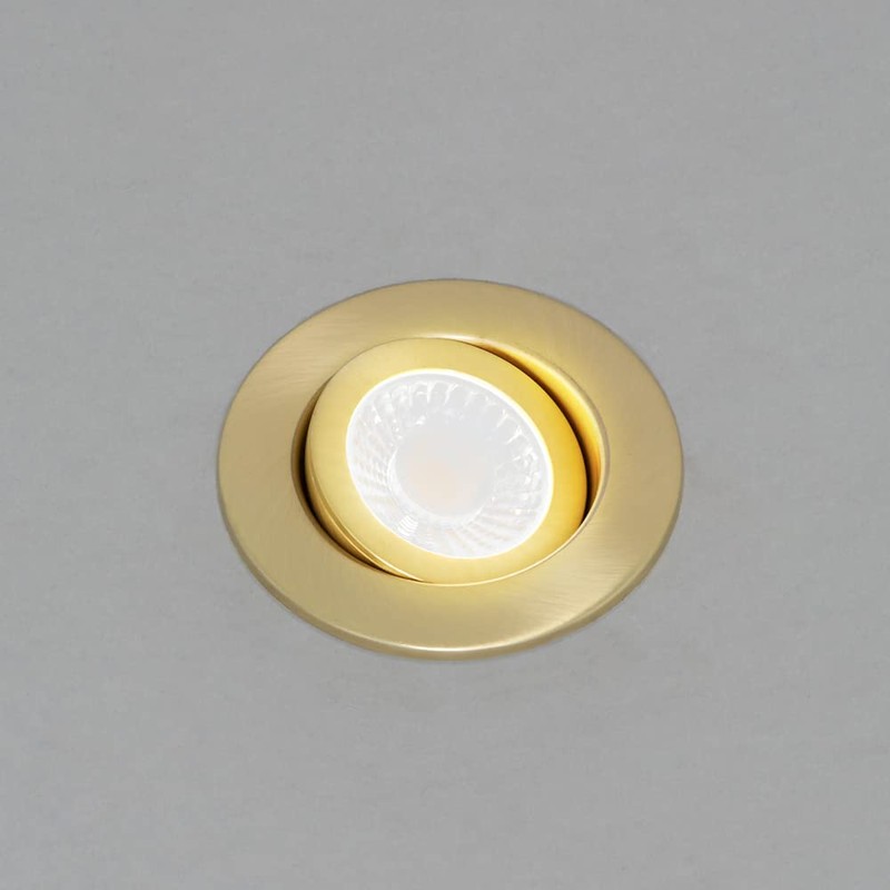 LITECRAFT Lydia Recessed Downlight 7W LED Bathroom Tiltable Colour Changing