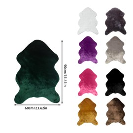 ACESOME Fluffy Faux Sheepskin Rug, Shaggy Rugs, Faux Fur Rugs Floor Carpet, Mat Room Sofa Hairy Shaggy Rug for Bedrooms Living Room Kids Rooms Decor (Green, 60 * 90cm)