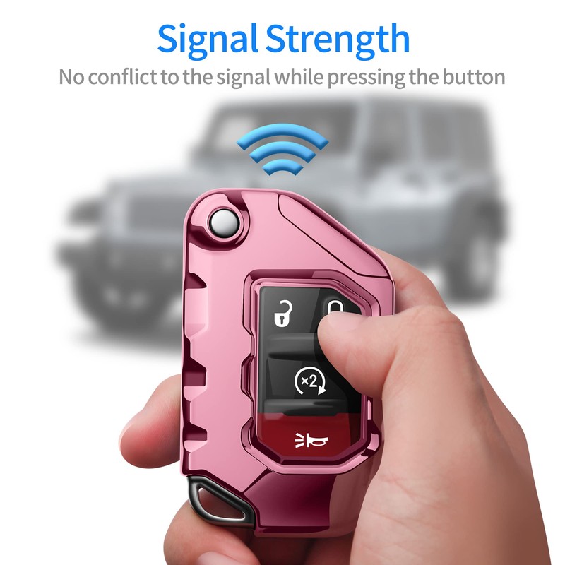 Tukellen for Jeep Key Fob Cover Premium Soft Full Protection