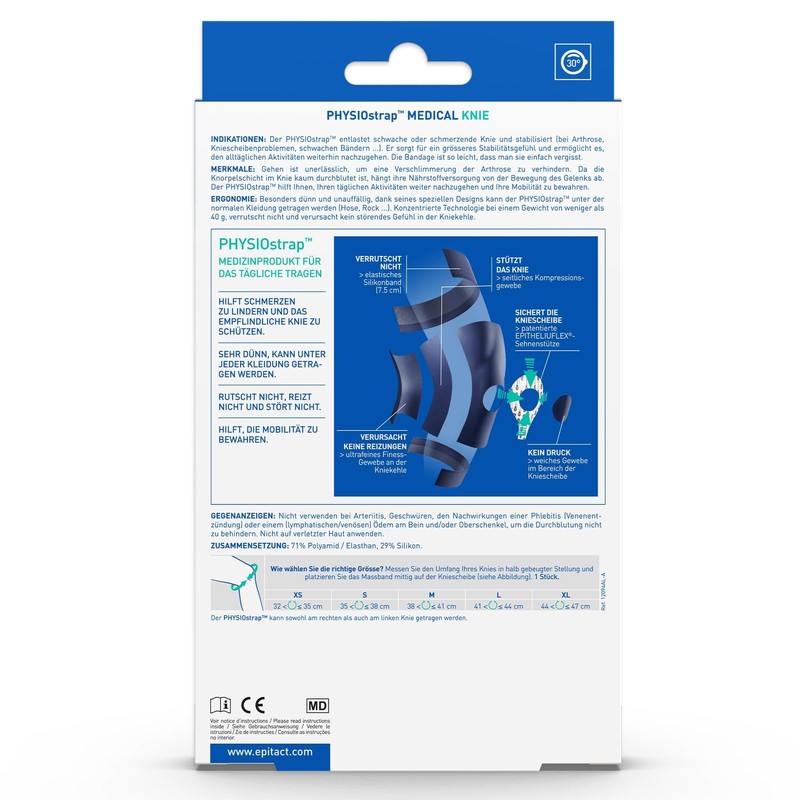 Epitact Physiostrap Epithelium Flex Painful Knee Gonarthrosis - L