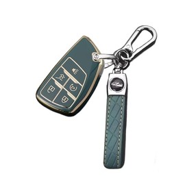 Key Fob Cover for Envision Sierra: Car Key Shell with Keychain Fit for 2021 2022 2023 Buick Envision GMC Sierra or Sierra Denali 1500 | Green TPU RPKEY Remote Control Protector